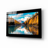 Lake View Glass Wall Art