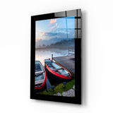 Boats Glass Wall Art