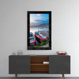 Boats Glass Wall Art