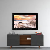 Cloudy Waves Glass Wall Art