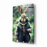 The Rabbit Glass Wall Art || Designer Collection