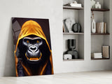 Angry Smile Glass Wall Art || Designer's Collection