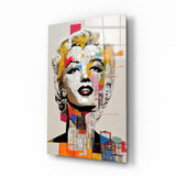 Marilyn Monroe Glass Wall Art || Designer's Collection