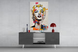 Marilyn Monroe Glass Wall Art || Designer's Collection