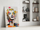 Marilyn Monroe Glass Wall Art || Designer's Collection