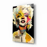 Arte della parete di vetro Marlyn Monroe