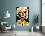 Marilyn Monroe Glass Wall Art || Designer's Collection