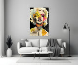 Marilyn Monroe Glass Wall Art || Designer's Collection