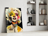 Marilyn Monroe Glass Wall Art || Designer's Collection