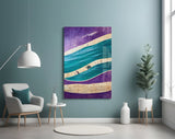 Waves Glass Wall Art || Designer's Collection