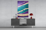 Waves Glass Wall Art || Designer's Collection