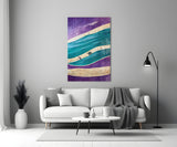 Waves Glass Wall Art || Designer's Collection