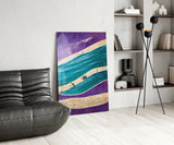 Waves Glass Wall Art || Designer's Collection