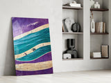 Waves Glass Wall Art || Designer's Collection