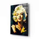 Arte della parete di vetro Marlyn Monroe