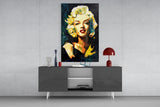 Marilyn Monroe Glass Wall Art || Designer's Collection