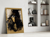 Maskes Fighter Glass Wall Art || Designer's Collection