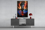 Bloody Superman Glass Wall Art || Designer's Collection