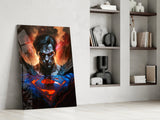 Bloody Superman Glass Wall Art || Designer's Collection