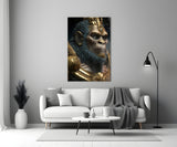 Ape King Glass Wall Art || Designer's Collection