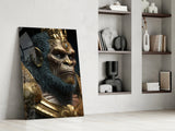 Ape King Glass Wall Art || Designer's Collection