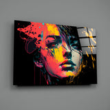 Rebel Beauty Glass Wall Art || Designer's Collection