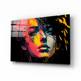 Rebel Beauty Glass Wall Art || Designer's Collection