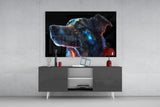 Space Dog Glass Wall Art || Designer's Collection