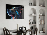 Space Dog Glass Wall Art || Designer's Collection