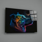 Space Dog Glass Wall Art || Designer's Collection