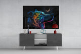 Space Dog Glass Wall Art || Designer's Collection