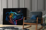 Space Dog Glass Wall Art || Designer's Collection