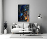 Master Warrior Glass Wall Art || Designer's Collection