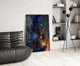 Master Warrior Glass Wall Art || Designer's Collection