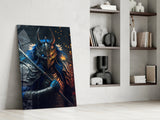 Lord Warrior Glass Wall Art || Designer's Collection