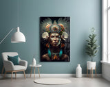 Flower Monarch Glass Wall Art || Designer's Collection