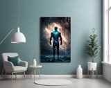 Vitruvius Man Glass Wall Art || Designer's Collection