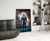 Vitruvius Man Glass Wall Art || Designer's Collection