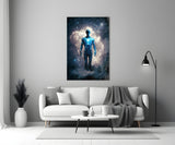 Vitruvius Man Glass Wall Art || Designer's Collection