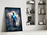 Vitruvius Man Glass Wall Art || Designer's Collection