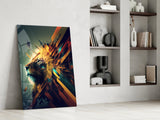 Lion King Glass Wall Art || Designer's Collection