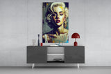 Marilyn Monroe Glass Wall Art || Designer's Collection