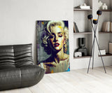 Marilyn Monroe Glass Wall Art || Designer's Collection