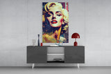 Marilyn Monroe Glass Wall Art || Designer's Collection