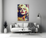 Marilyn Monroe Glass Wall Art || Designer's Collection