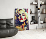 Marilyn Monroe Glass Wall Art || Designer's Collection