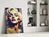 Marilyn Monroe Glass Wall Art || Designer's Collection