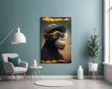 Wise Monkey Glass Wall Art || Designer's Collection