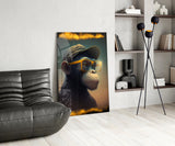 Wise Monkey Glass Wall Art || Designer's Collection