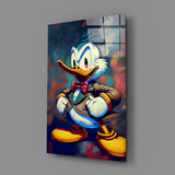 Anger of Donald Duck Glass Wall Art || Designer's Collection